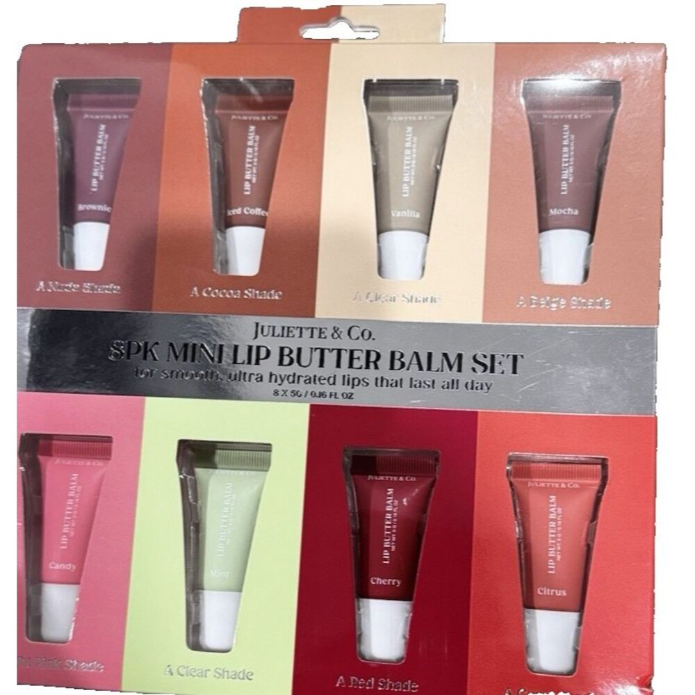 Juliette & Co 8 PK Mini Lip Butter Balm Set